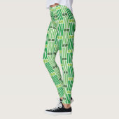 Leggings Lignes et boîtes vertes (Gauche)