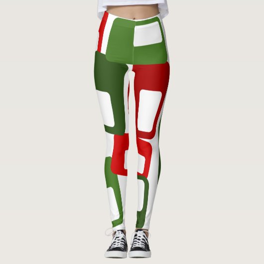 Leggings Lignes et rectangles (Devant)