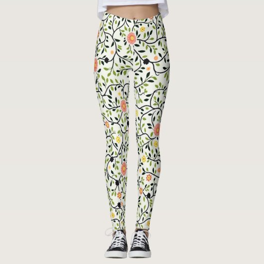 Leggings Lignes Florales (Devant)