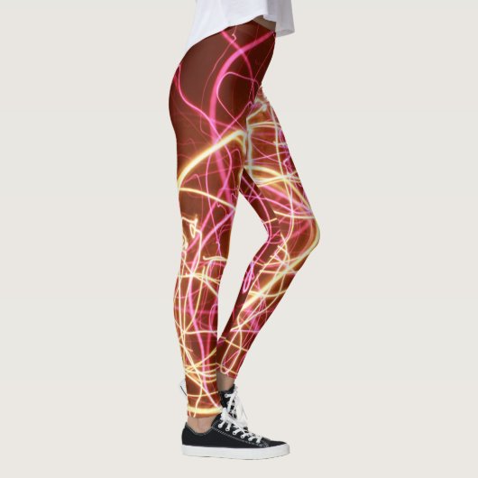 Leggings Lignes florescentes Abstraites (Droite)