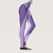 Leggings Lignes géométriques modernes violets ultra violets (Droite)