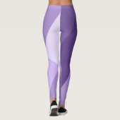 Leggings Lignes géométriques modernes violets ultra violets (Dos)