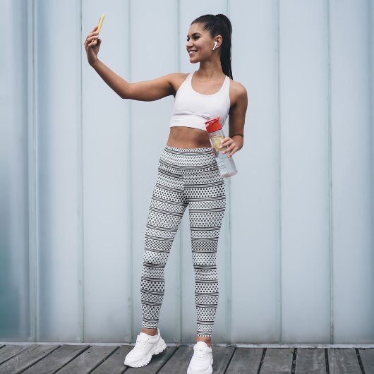 Leggings lignes géométriques simples