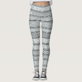 Leggings lignes géométriques simples (Devant)