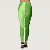 Leggings Lignes géométriques vertes vert clair (Dos)