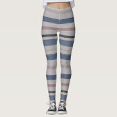 Leggings Lignes horizontales graphiques avec couleur person (Devant)