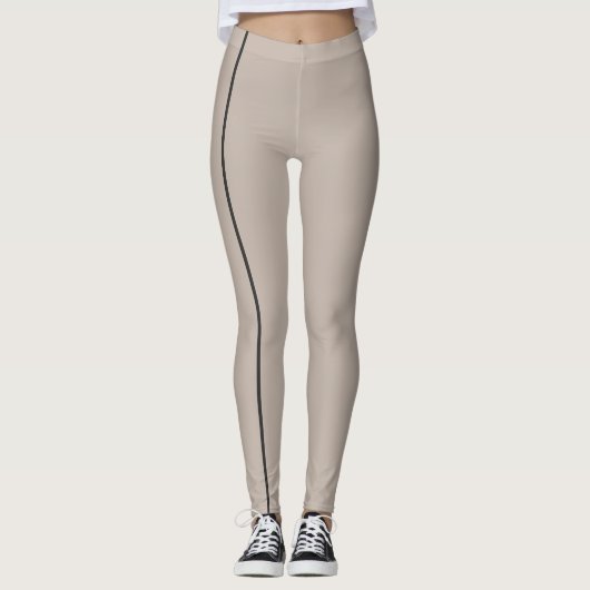 Leggings Lignes minces lumineuses Brown (Devant)