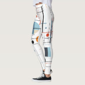 Leggings Lignes minimalistes modernes géométriques abstrait (Gauche)