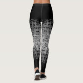 Leggings Lignes motif 2 tons b Black BG (Dos)
