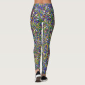 LEGGINGS LIGNES MULTICOLORÉES (Dos)