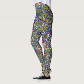LEGGINGS LIGNES MULTICOLORÉES (Gauche)