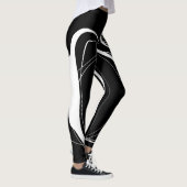 Leggings Lignes noires et blanches (Droite)