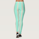 Leggings Lignes rayées bleu pastel clair et gris (Dos)