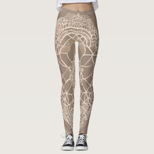 Leggings Lignes sur Clay Lace AI art