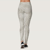 Leggings Lignes terrestres topographiques : Carte organique (Dos)