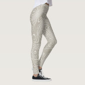 Leggings Lignes terrestres topographiques : Carte organique (Droite)