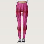Leggings Lignes Tourbillonnant roses Abstraites (Devant)