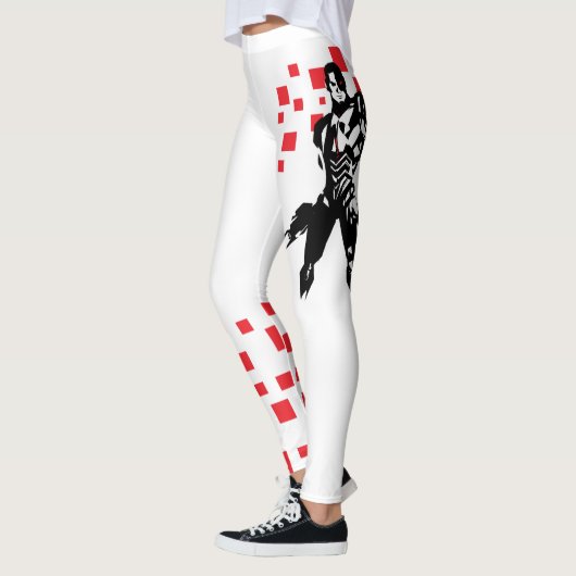 Leggings Ligue de Justice | Cyborg Digital Noir Pop Art (Gauche)