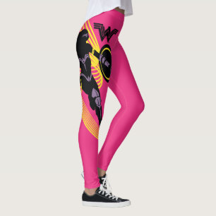 Leggings Ligue de la justice  Icône Silhouette de la femme-