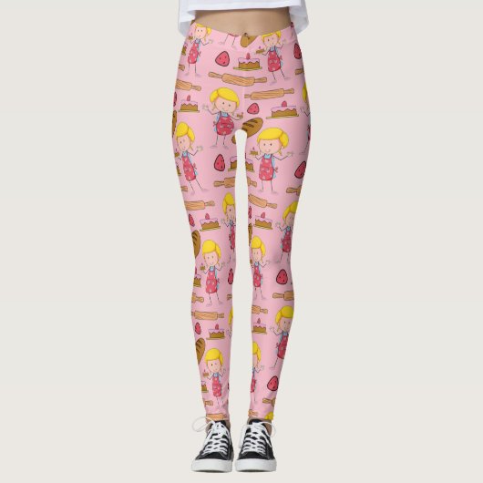 Leggings Lil Miss Baker ( Rose pâle ) (Devant)