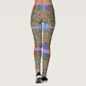 Leggings Lilac Avec Fleurs et Grandes Couleurs (Dos)