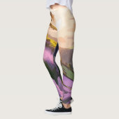 Leggings Lilac Blooms : L'art à flanc de colline au soleil (Gauche)