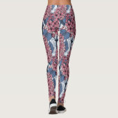 Leggings Lilac en rose et bleu (Dos)