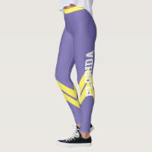 Leggings Lilac Jaune & Blanc Jaune & Blanc Jaune Moderne Le (Gauche)