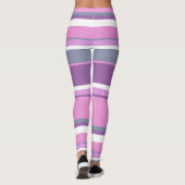 Leggings Lilac rayures (Dos)