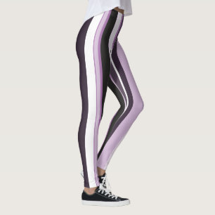 Leggings Lilas efficace Contemporain rayures verticales