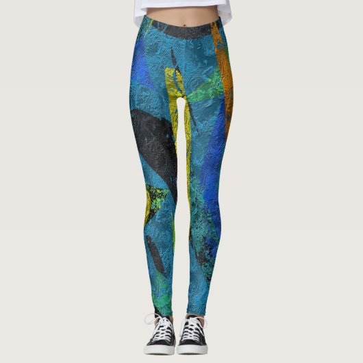 Leggings Lilo - Coutouts turquoise (Devant)