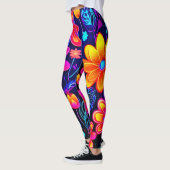 Leggings L'Imaginaire floral de Neon (Gauche)