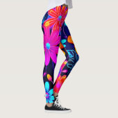 Leggings L'Imaginaire floral de Neon (Droite)