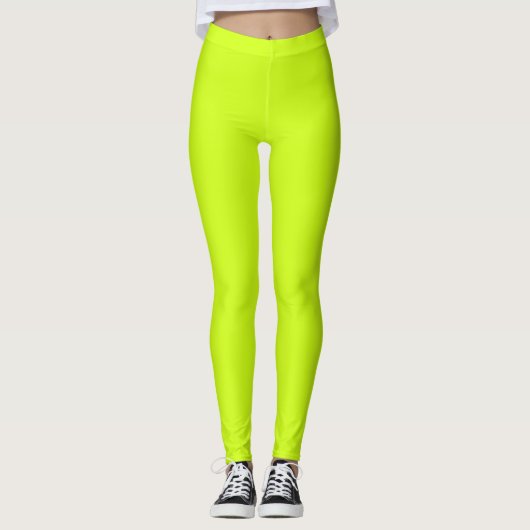 Leggings Lime arctique (couleur unie) (Devant)