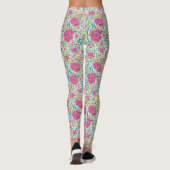 Leggings Lime Floral Motif arabe (Dos)