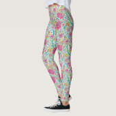 Leggings Lime Floral Motif arabe (Gauche)