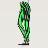 Leggings Lime Green Zebra (Gauche)
