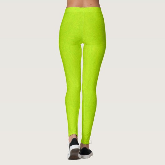 Leggings Lime vert Abstrait (Dos)