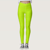 Leggings Lime vert Abstrait (Devant)