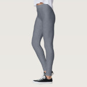 Leggings Lin gris bleu uni moderne (Gauche)