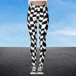 Leggings Lined Abstrait noir et blanc<br><div class="desc">Entrez dans le rythme astucieux avec nos "Leggings Checker Abstraits Distorted" de WizCraft. Ce design noir et blanc n’est pas seulement un motif, c’est une danse de lignes et de formes qui reflètent les rebondissements magnifiquement imprévisibles de la vie. Sentez-vous inspiré et enveloppé dans le confort que chaque chèque et...</div>