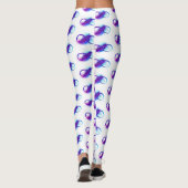 Leggings L'infini avec plume violette (Dos)
