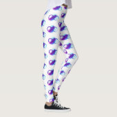 Leggings L'infini avec plume violette (Droite)