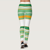 Leggings Linge Luxe Populaire Green Gold Texture Collection (Dos)