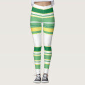 Leggings Linge Luxe Populaire Green Gold Texture Collection (Devant)