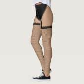 Leggings Lingerie noire (Français coupés) (Gauche)