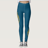 Leggings Lion Avec Couronne - Style Or 3 (Devant)