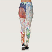 Leggings lion d'aquarell (Dos)