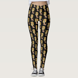 Leggings lion mignon dessin animé enfants rétro safari jung