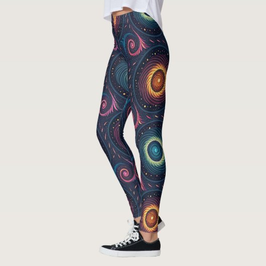 Leggings Liquid Galaxy Illusion | Seamless Surreal Gradient (Gauche)